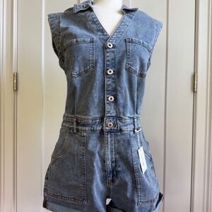 NWT Jessica Simpson Denim Romper Size Medium